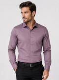 Slim Fit Satin stretchable Plain Shirt