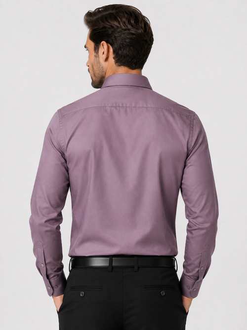 Slim Fit Satin stretchable Plain Shirt